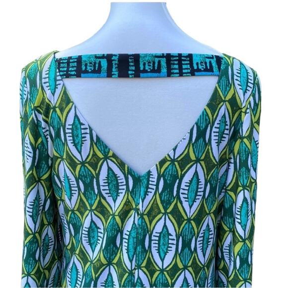 Laundry by Shelli Segal Fall Dress Medium Stretch Boho Cut Out Wide Sleeve - Picture 1 of 8